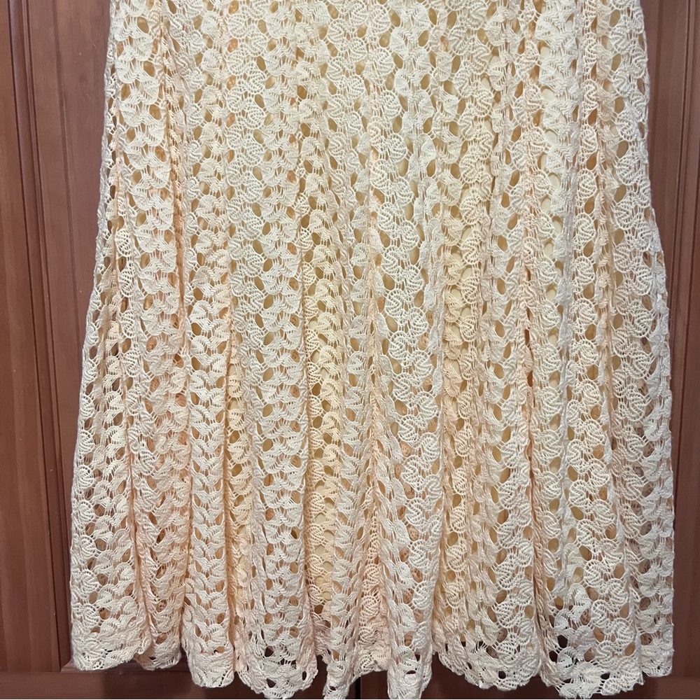 Rabbit Rabbit Rabbit Yellow Crochet Dress Size 6 NWT - Picture 5 of 12